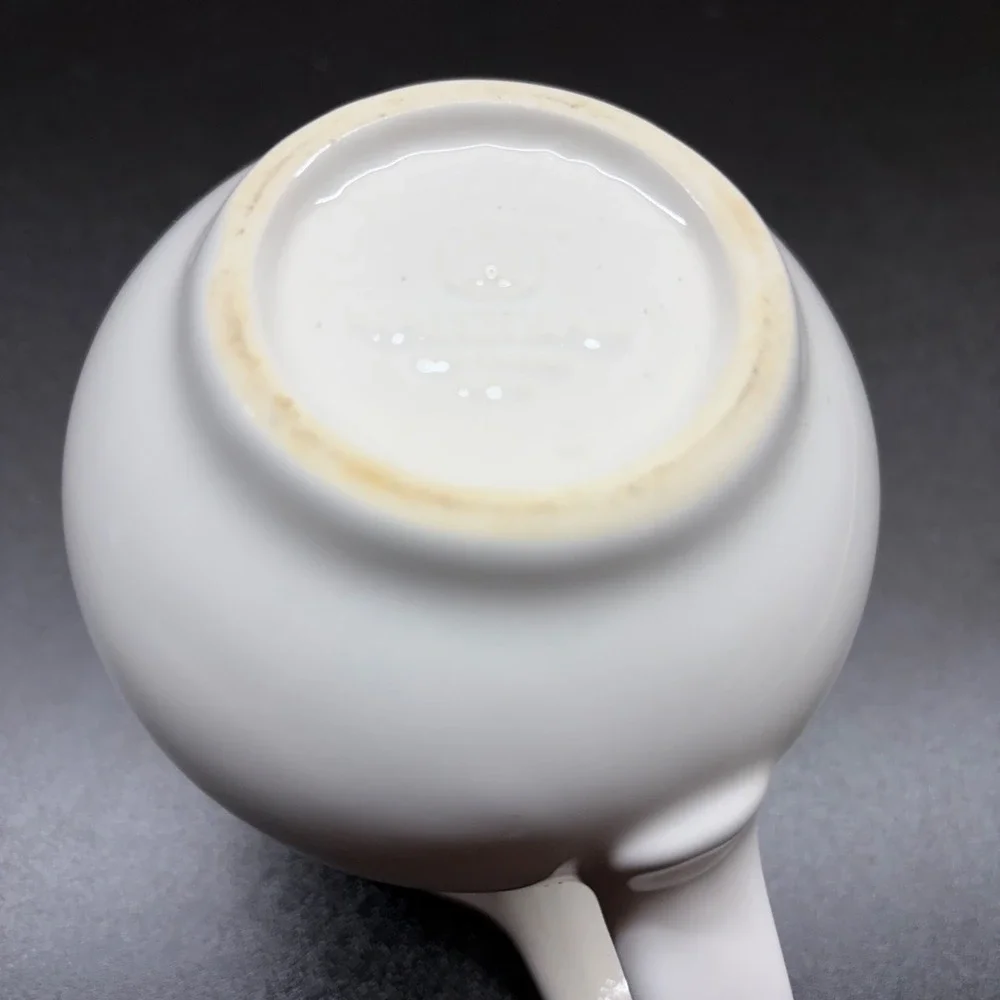Vintage Small White Ceramic Creamer or any liquid Pitcher 4 1/2